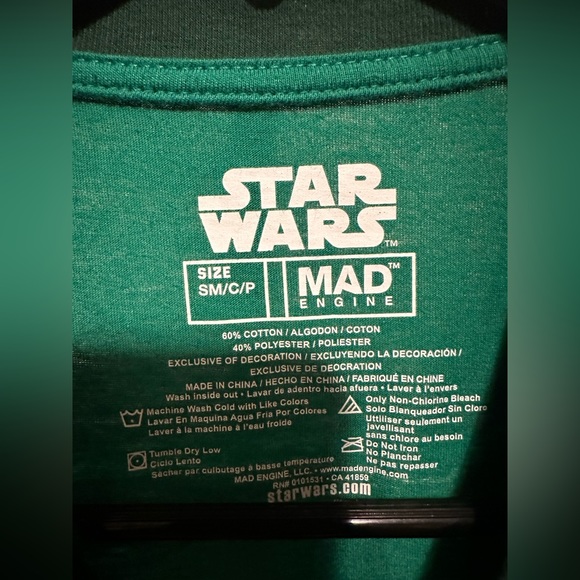 Green Stripped Star Wars Shirt - Picture 4 of 4